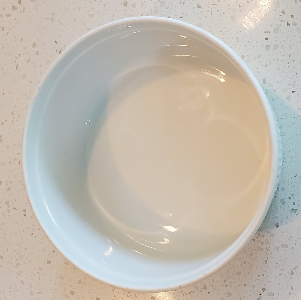 Apilco Vintage Round Soufflé Ramekin Bakeware Dish, 7", White/Blue Floral, EUC - Picture 9 of 16